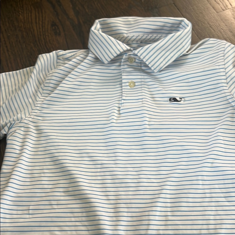 Vineyard Vines Kids Blue Striped Polo Shirt
